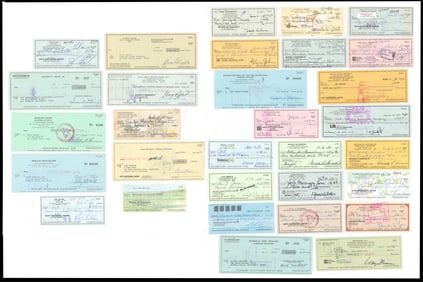 Group of 31 Celebrity Checks