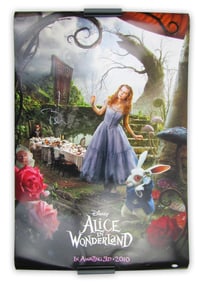 Johnny Depp Signed Poster for "Alice in Wonderland" (2010), PSA Authenticated