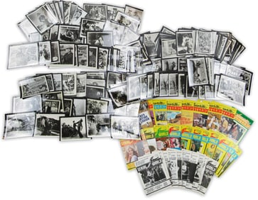 285 Photographic Movie Stills/Posters From Notable Western & Sci-Fi Serials ca. 1930s-50s, Ex.