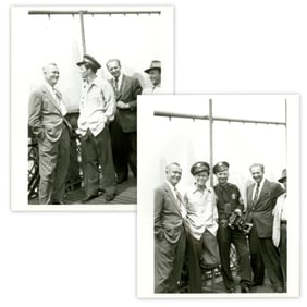 Young Frank Sinatra Filming on Brooklyn Bridge, Plus Mature, Cobb, Kazan & More! 60+ Candid Vintage