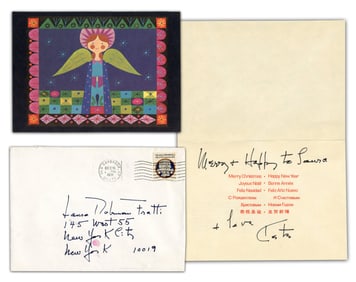 Katharine Hepburn "Merry + Happy" Christmas Greetings