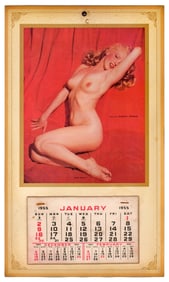 Marilyn Monroe "Golden Dreams" 1955 Wall Calendar, Same Year "Seven Year Itch" Was Released