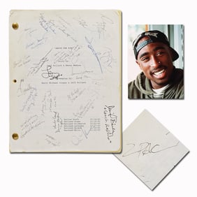 Tupac Shakur Signed Script for "Above the Rim"