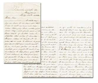 War-Date ALS Re: Arrests for Speaking Out Against Lincoln, "we must not say a word against Old Abe"
