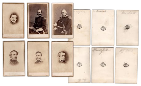 Civil War Union & Confed Generals and Leaders in Cartes-de-Visite