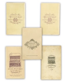Civil War Photographers Rees & Vannerson Group of (5) CDVs