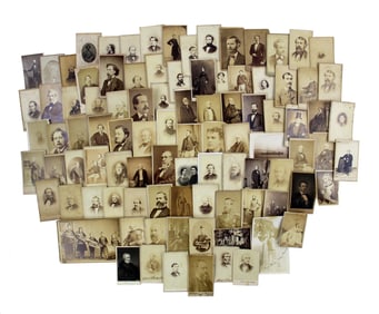 Huge Group of Civil War-Era CDVs [90+] of Politicians, Royalty, Entertainers, & More!