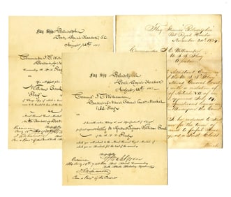 John A. Dahlgren Signed Court Martial for William Gaul "spirituous liquors in his possession"
