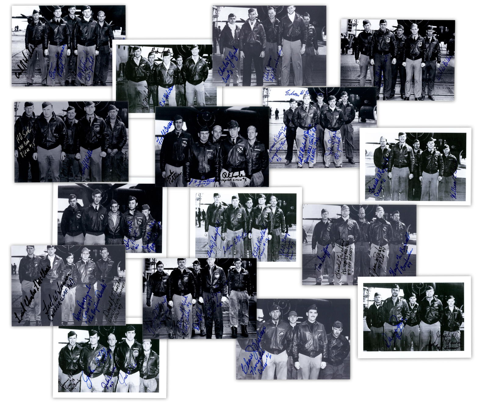 Doolittle & His Raiders Lot of 16 Signed Photos- 50 out of 80 Crew Signatures! (1 of 5)