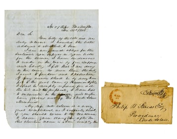 [Dorr's Rebellion] NH Rep. Edmund Burke Offers "all the assistance in my power" to Thomas Dorr
