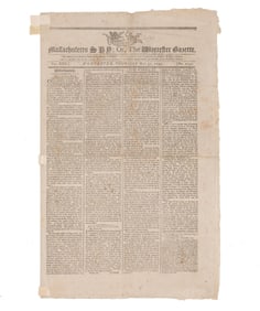 Thomas' Massachusetts Spy Issue on Trial of Louis XVI and Arrival of Citizen Genêt