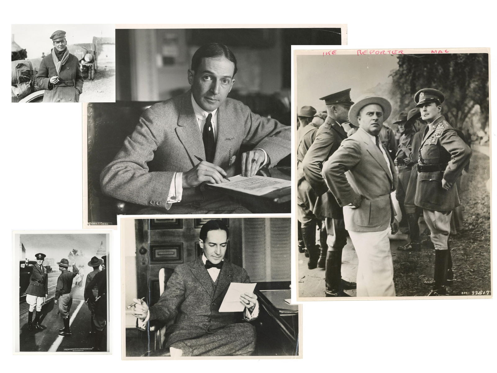 Douglas MacArthur Photographs, 1916-1932, With Ike, Plus WWII Soldier Photos (1 of 10)