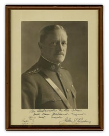 John Pershing Signed & Inscribed Photo to U.S. Ambassador to France