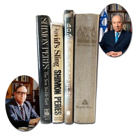 Judaica: Shimon Peres & Abba Eban Signed Books