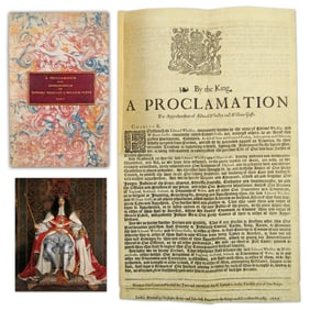 Charles II Hunts For His Father's Killers! 1660 Broadside Calling For Arrest of Regicides Edward