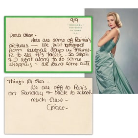 Princess Grace ALS: "We are off to Paris on Sunday + back to school" With 2 Eerie Ties to 1982 Car