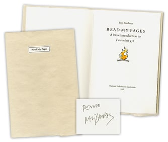 Ray Bradbury Signed Lt. Ed. Pamphlet "Read My Pages", 1 of 15 Copies