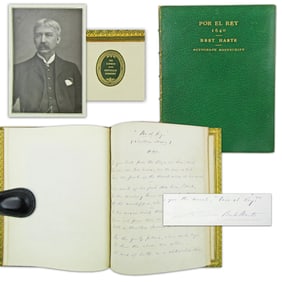 Bret Harte AMS, "Por El Rey" - Romantic Poem Set in Monterey! Ex-Estelle Doheny