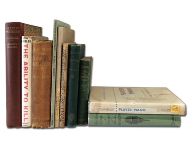 Dealer's Lot of Ten Books: M. Twain, A. Huxley, W. Blake, L. Carroll, K. Vonnegut, Plus More, Some