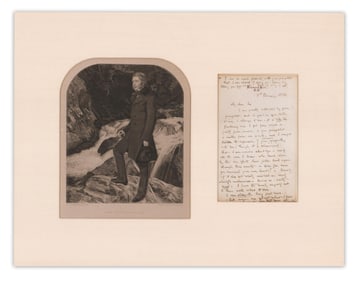 John Ruskin ALS & Photogravure, Warning of the Dangers of Vanity