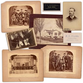 1880s Fresno, California! 6 Wonderful Vintage Photographs, Incl. 4 Enormous "Imperials" Depicting
