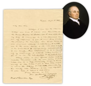 Joseph Story ALS to H.A.S. Dearborn: "Real independence is to be acquired only by endearing…