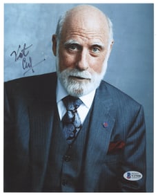 Vint Cerf "Father of the Internet" Signed Photo, w/ Beckett Authentication