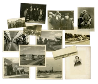 Thomas Edison, Herbert Hoover, & Henry Ford at Lights Golden Jubilee, 12 Photographs ca. 1929