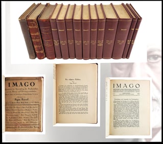 Freud Pioneering Psychoanalytical Journal, Imago: Vols. 1, 2, 4, 6-14, and 20 - 14 Volumes in total
