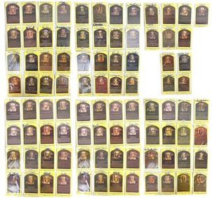 Mays, Aaron, Jackson, Seaver Signed HOF Plaque Cards, 91 Many with Documentation of Where Signed!