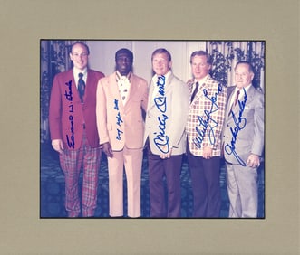 Mantle, Stack, Bell, Ford and Conlan Signed Photo, PSA/DNA Authenticated