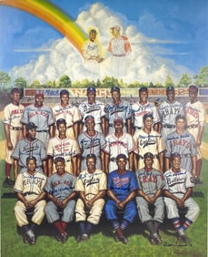 Super Negro League Poster, Signed by 20 Players!