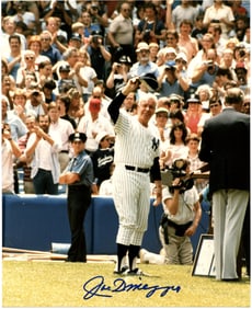 Joe DiMaggio Tips His Cap! A Gorgeous Signed Photo!