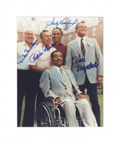 Four Dodgers Legends Photo Signed at HOF Induction, PSA/DNA