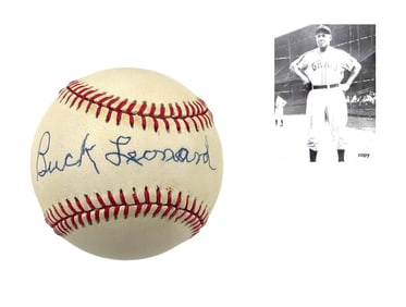 Buck Leonard Signed Rawlings Ball - Negro League Legend