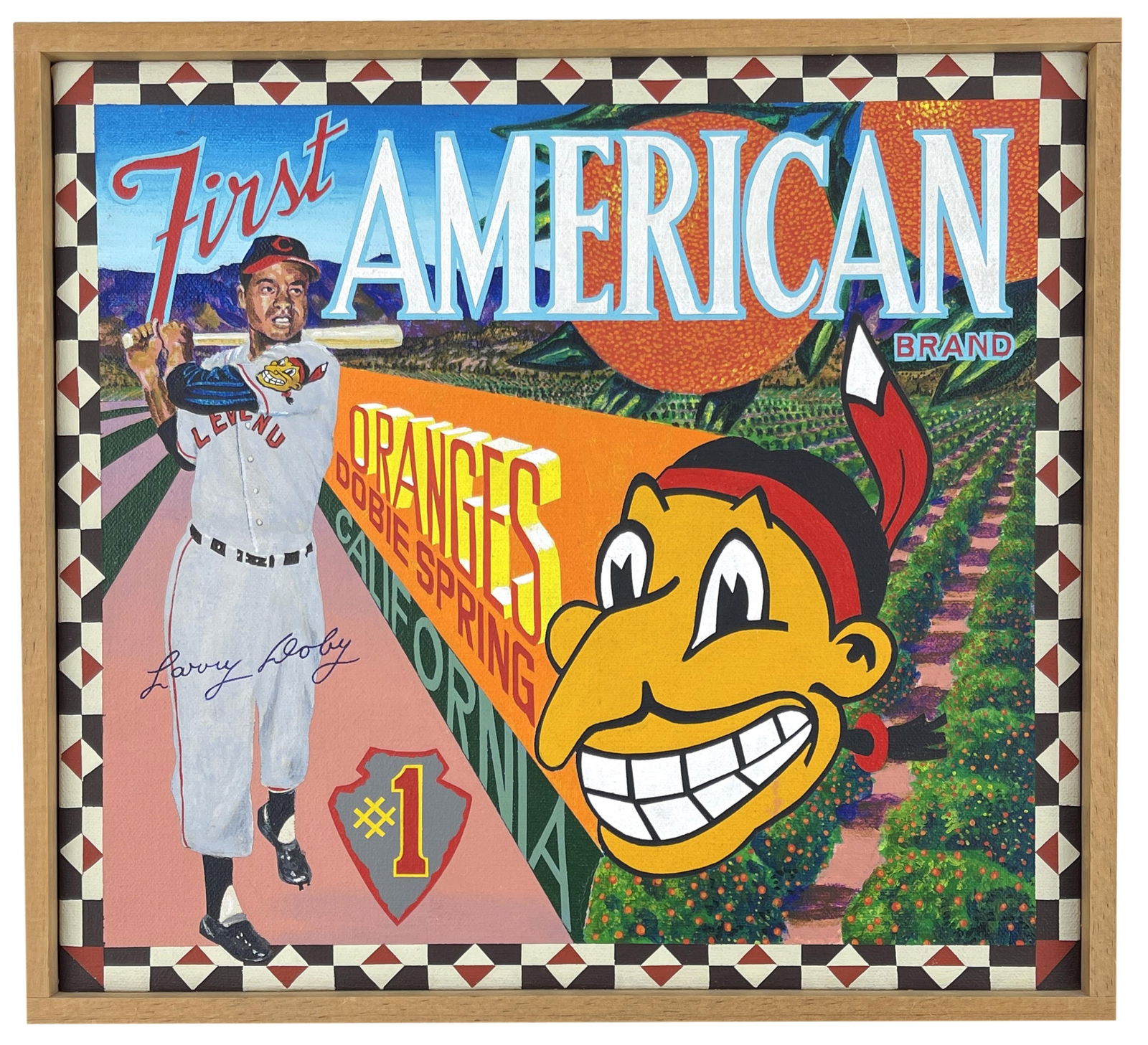 Ben Sakoguchi Original Painting: "First American Brand", Signed by the Artist, The Unauthorized (1 of 6)