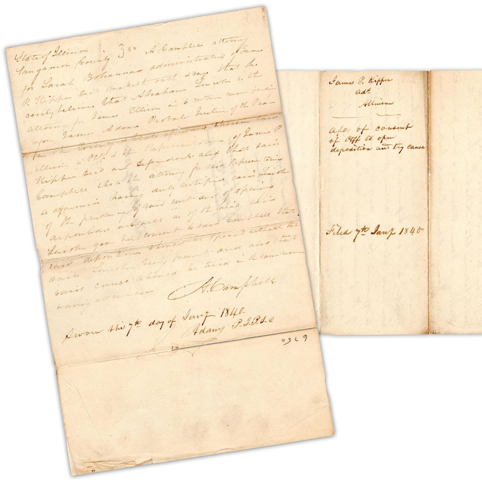 Abraham Lincoln Cuts His Losses On Debt Case Arising From Virginia Slander (1 of 4)