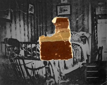 A. Lincoln Death Room Wallpaper Swatch From Peterson House