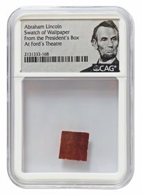 Lincoln Assassination Wallpaper Fragment from Ford's Theatre