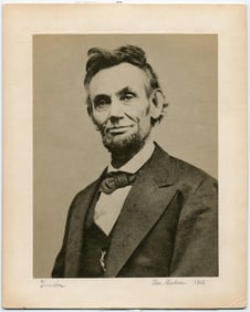 Abraham Lincoln Photo Portrait After Alexander Gardner