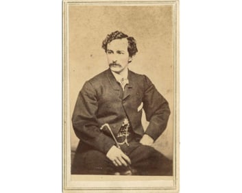Gorgeous John Wilkes Booth CDV of Iconic Gutman 21 Photograph