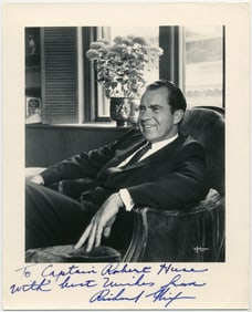 Richard Nixon Signed Presentation Photo