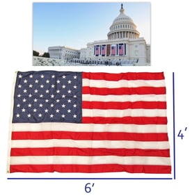 Donald Trump 2nd Inauguration U.S. Capitol-Flown Flag, With Excellent Provenance