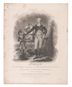 George Washington Illman & Sons Engraving, "The Father of Our Country"