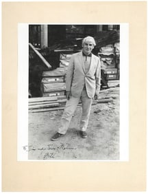 Artist Willem de Kooning Signed Photo - Pioneering Abstract Expressionist