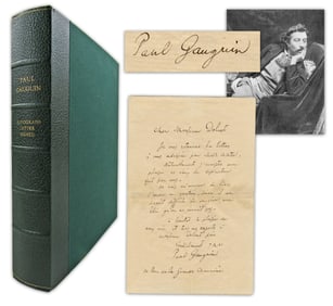 Paul Gauguin ALS Dating From Days As Parisian Art Student: "… I accept with pleasure your
