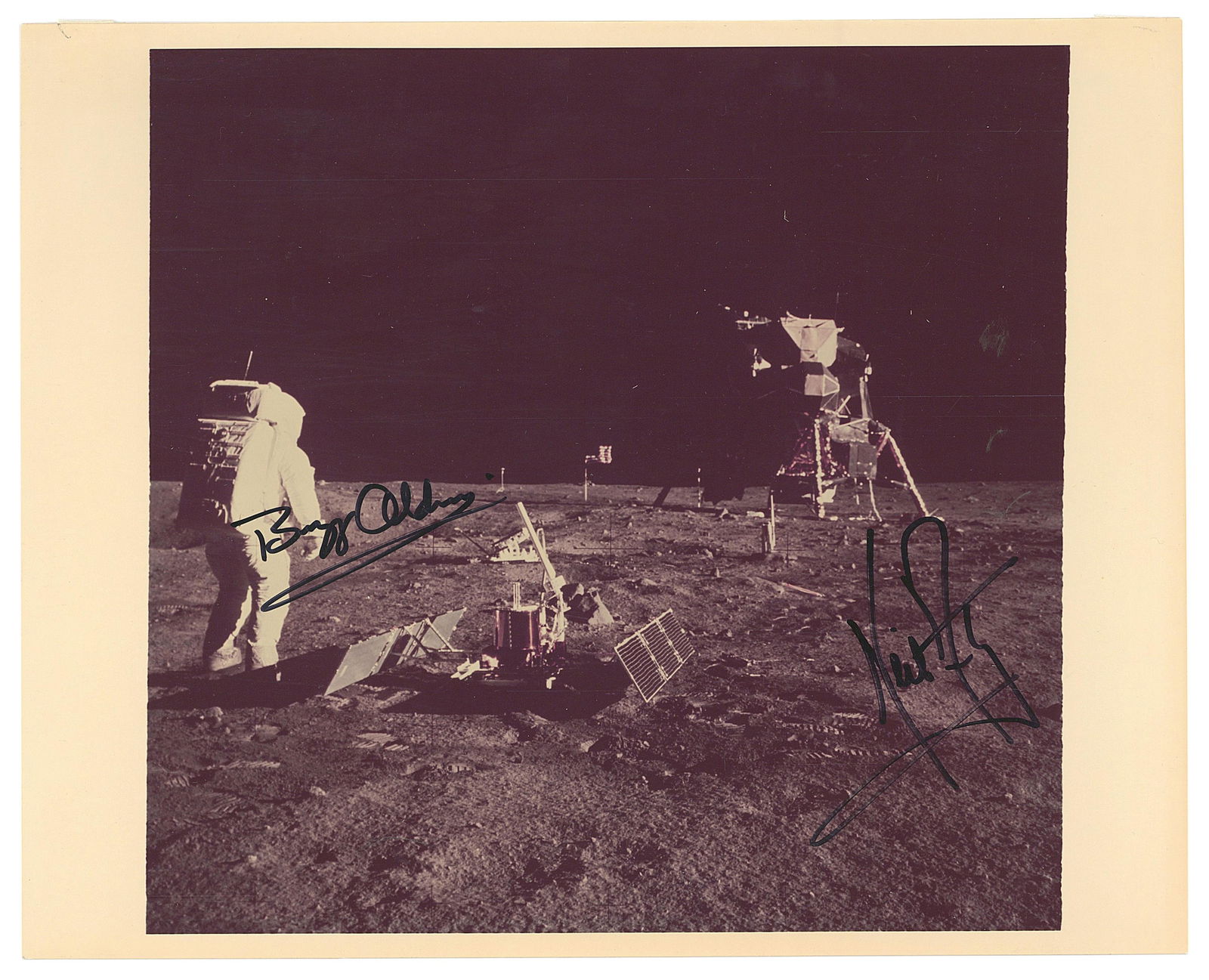 Superb Apollo 11 SP by Armstrong & Aldrin, Original NASA Image (1 of 3)