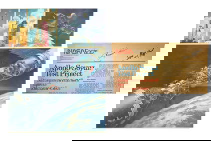 Oversize Apollo-Soyuz Poster, Signed by Tom Stafford & Aleksei Leonov (1 of 4)