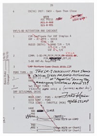 Fred Haise Signed Copy of Apollo 13 Flight Notes