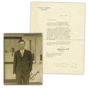 Charles Lindbergh Signed Photograph w/ Impeccable Provenance, Among the Finest We Have Seen